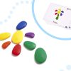 KX6288 Kamyki kreatywne kolorowe układanka montessori 7