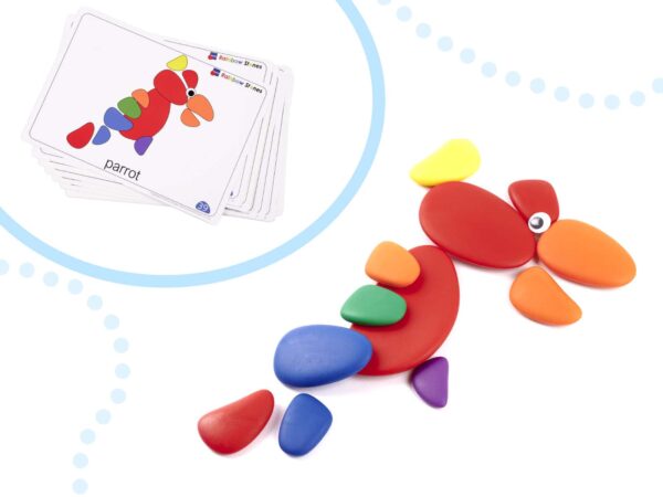 KX6288 Kamyki kreatywne kolorowe układanka montessori 8 KX6288 Kamyki kreatywne kolorowe układanka montessori 8