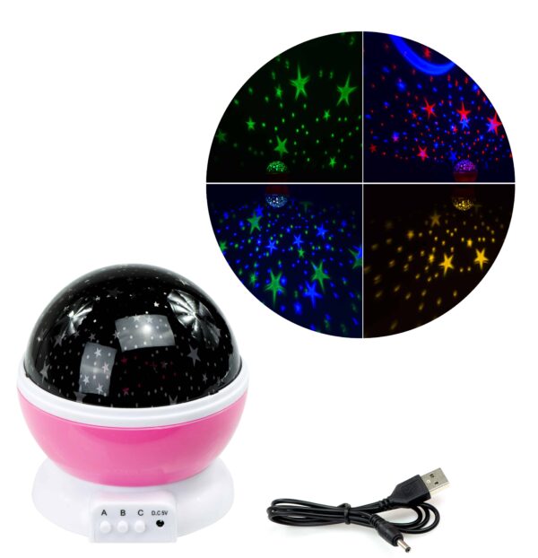 Lampka-nocna-projektor-gwiazd-2w1-USB-fioletowa-4 Lampka-nocna-projektor-gwiazd-2w1-USB-fioletowa-4