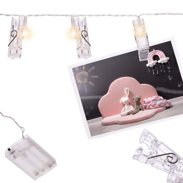 KX5740 Lampki Led Girlanda Klamerki Klipsy na zdjęcia 3m 20LED KX5740 Lampki Led Girlanda Klamerki Klipsy na zdjęcia 3m 20LED