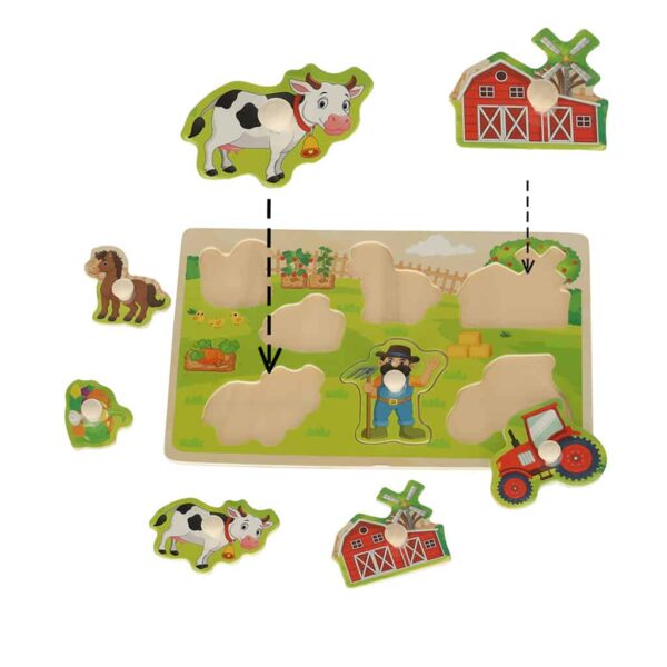 Puzzle-drewniane-ukladanka-farma-traktor-krowa-2 Puzzle-drewniane-ukladanka-farma-traktor-krowa-2