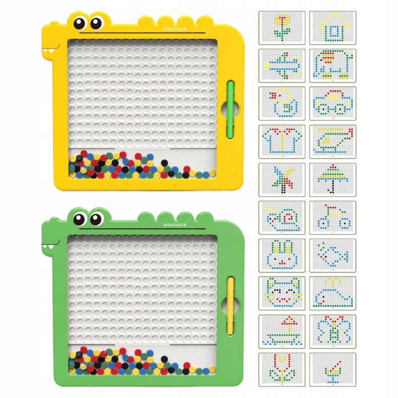WOOPIE Tablica Magnetyczna dla Dzieci Montessori MagPad Dinozaur 5