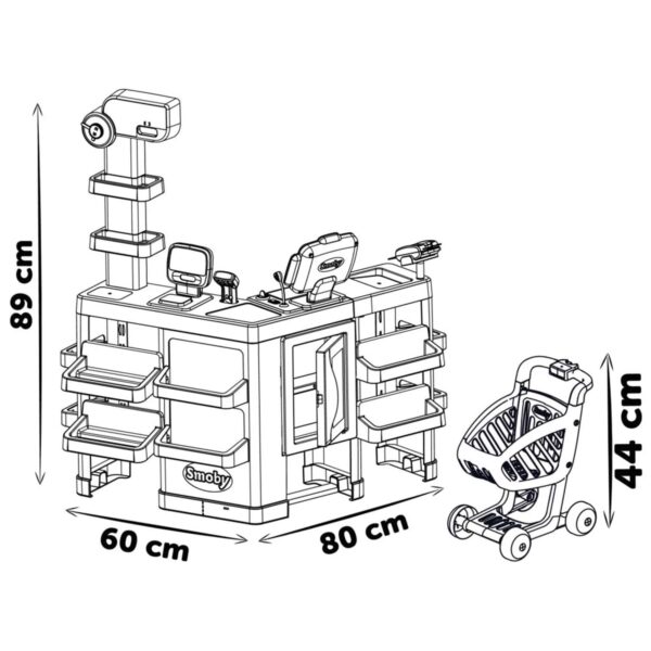 Smoby-Maximarket-Wozek-Elektroniczna-Kasa-ze-Skanerem-Waga-i-Lodowka-4 Smoby-Maximarket-Wozek-Elektroniczna-Kasa-ze-Skanerem-Waga-i-Lodowka-4