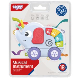 WOOPIE BABY Zabawka Sensoryczna Muzyczna dla Niemowlat Slonik 3
