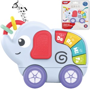 WOOPIE BABY Zabawka Sensoryczna Muzyczna dla Niemowląt Słonik