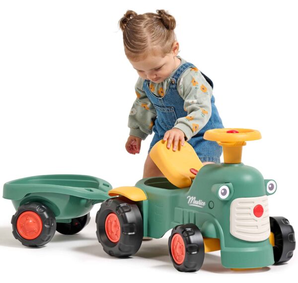 FALK-Traktorek-Baby-Maurice-Zielony-Vintage-z-Przyczepka-od-1-roku-2 FALK-Traktorek-Baby-Maurice-Zielony-Vintage-z-Przyczepka-od-1-roku-2