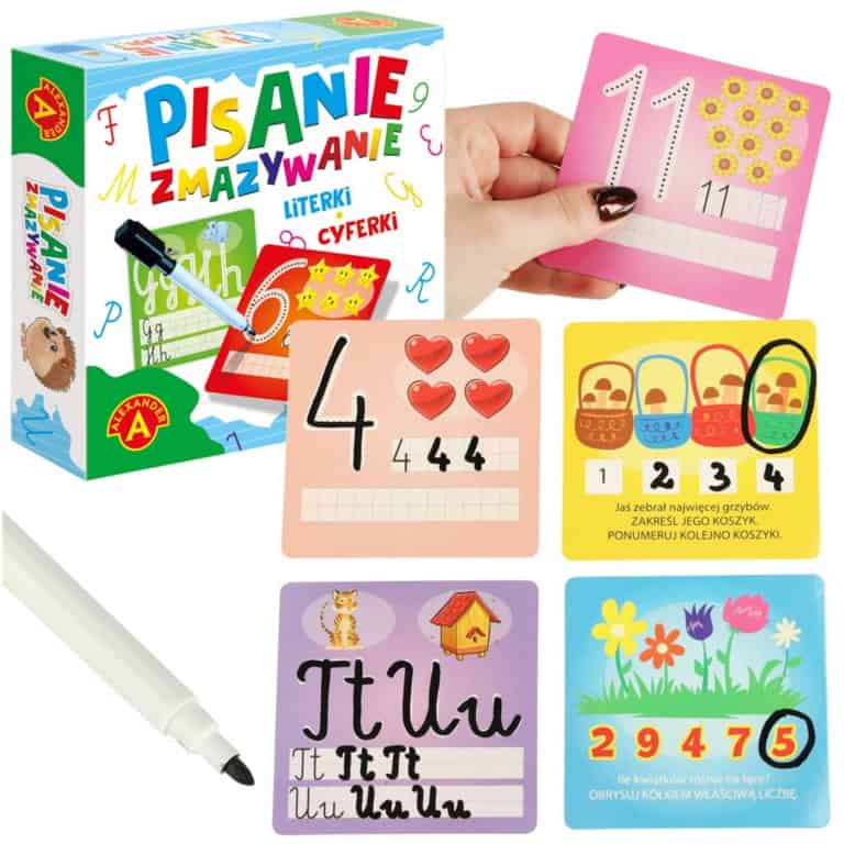 ALEXANDER Pisanie i zmazywanie karty edukacyjne 5+ ALEXANDER Pisanie i zmazywanie karty edukacyjne 5+