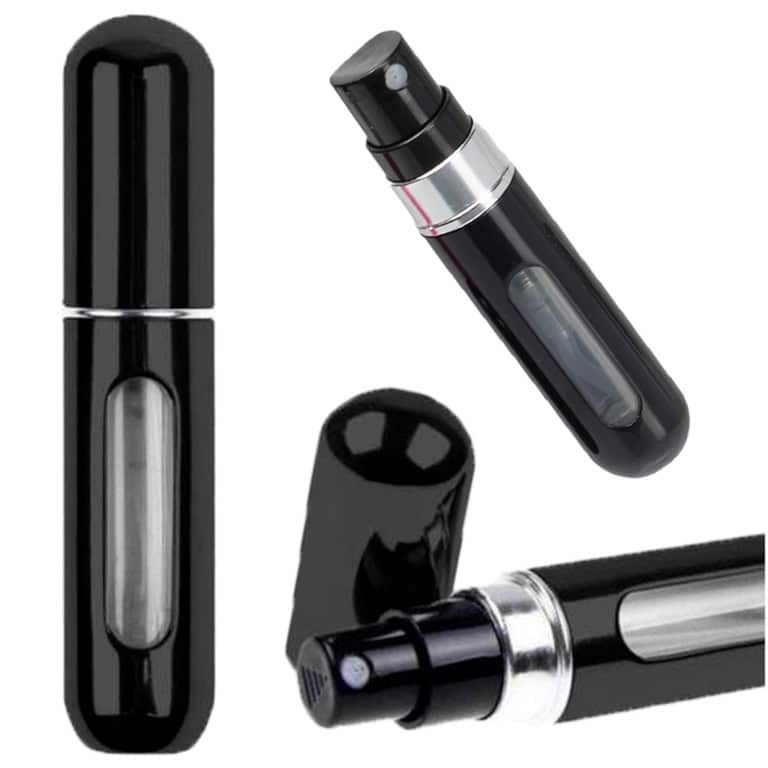 Atomizer podróżny do perfum 5ml dozownik czarny Atomizer podróżny do perfum 5ml dozownik czarny