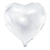 Balon foliowy Serce białe 45cm