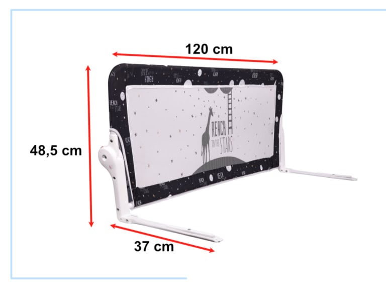 KX5318 Barierka ochronna bramka osłonka do łóżka 90cm zwierz KX5318 Barierka ochronna bramka osłonka do łóżka 90cm zwierz