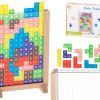 Gra logiczna układanka tetris stojący