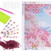 Haft diamentowy Diamond Painting mozaika diamentowa zestaw 5D kwiat wiśni
