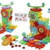 Klocki Konstrukcyjne układanka edukacyjna zębatki plac zabaw MAGICAL BLOCKS 81szt