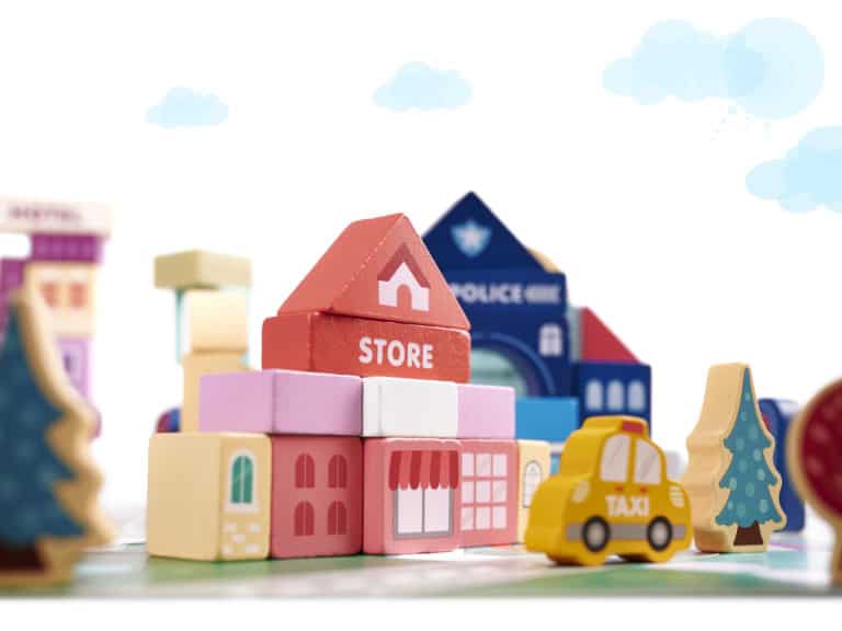 KX6199 Klocki drewniane edukacyjne miasto puzzle 100el 4 KX6199 Klocki drewniane edukacyjne miasto puzzle 100el 4