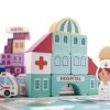KX6199 Klocki drewniane edukacyjne miasto puzzle 100el 5