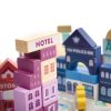 KX6199 Klocki drewniane edukacyjne miasto puzzle 100el 9