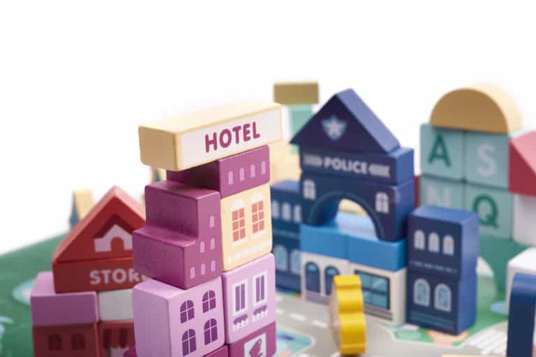 KX6199 Klocki drewniane edukacyjne miasto puzzle 100el 9 KX6199 Klocki drewniane edukacyjne miasto puzzle 100el 9