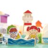 KX6198 Klocki drewniane edukacyjne miasto puzzle 120el 4