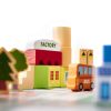 KX6198 Klocki drewniane edukacyjne miasto puzzle 120el 8