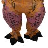 Kostium-stroj-karnawalowy-przebranie-dmuchany-dinozaur-T-REX-Gigant-brazowy-1.5-1.9m-4