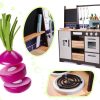 KX6286 Kuchnia drewniana MDF z akcesoriami LOFT 96cm 2
