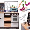 Kuchnia dla dzieci drewniana MDF z akcesoriami LOFT XXL 96cm