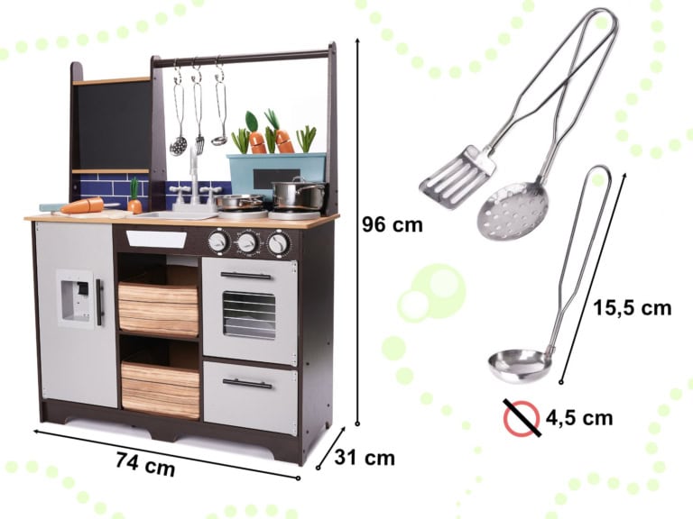 KX6286 Kuchnia drewniana MDF z akcesoriami LOFT 96cm 3 KX6286 Kuchnia drewniana MDF z akcesoriami LOFT 96cm 3
