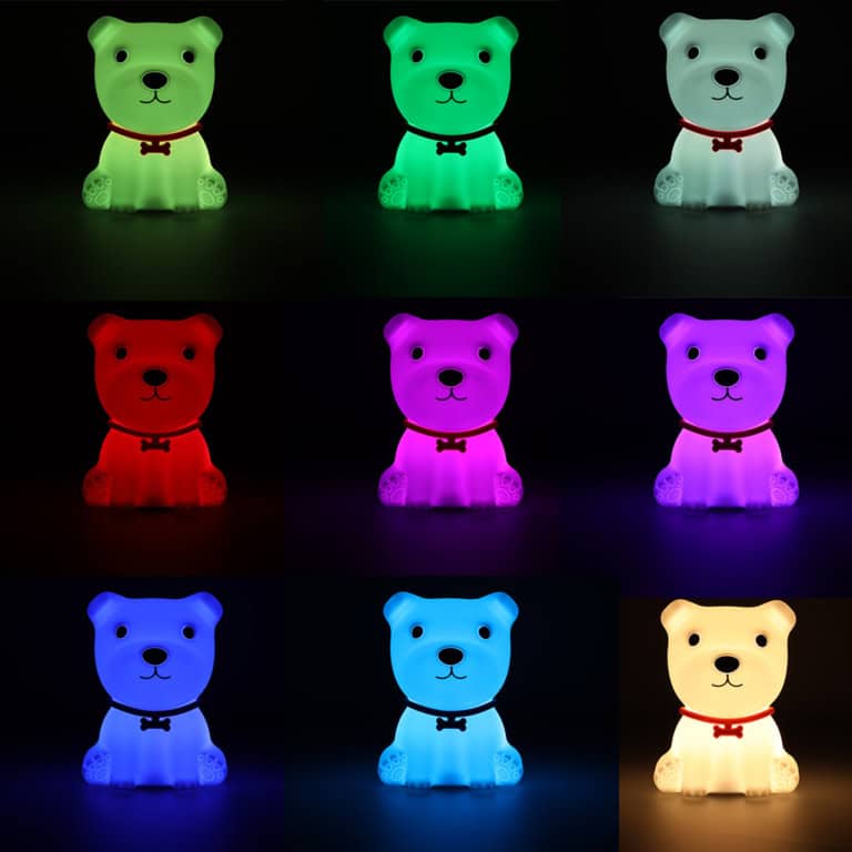Lampka-nocna-dla-dzieci-silikonowa-8-LED-USB-biala-piesek-4 Lampka-nocna-dla-dzieci-silikonowa-8-LED-USB-biala-piesek-4