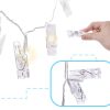 KX5740 Lampki Led Girlanda Klamerki Klipsy na zdjęcia 3m 20LED