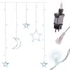 KX5723_2 Lampki Led Kurtyna Księżyce 3m 138LED multikolor 1-1