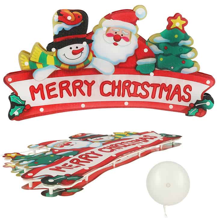 Lampki LED wisząca dekoracja świąteczna Merry Christmas 45cm Lampki LED wisząca dekoracja świąteczna Merry Christmas 45cm