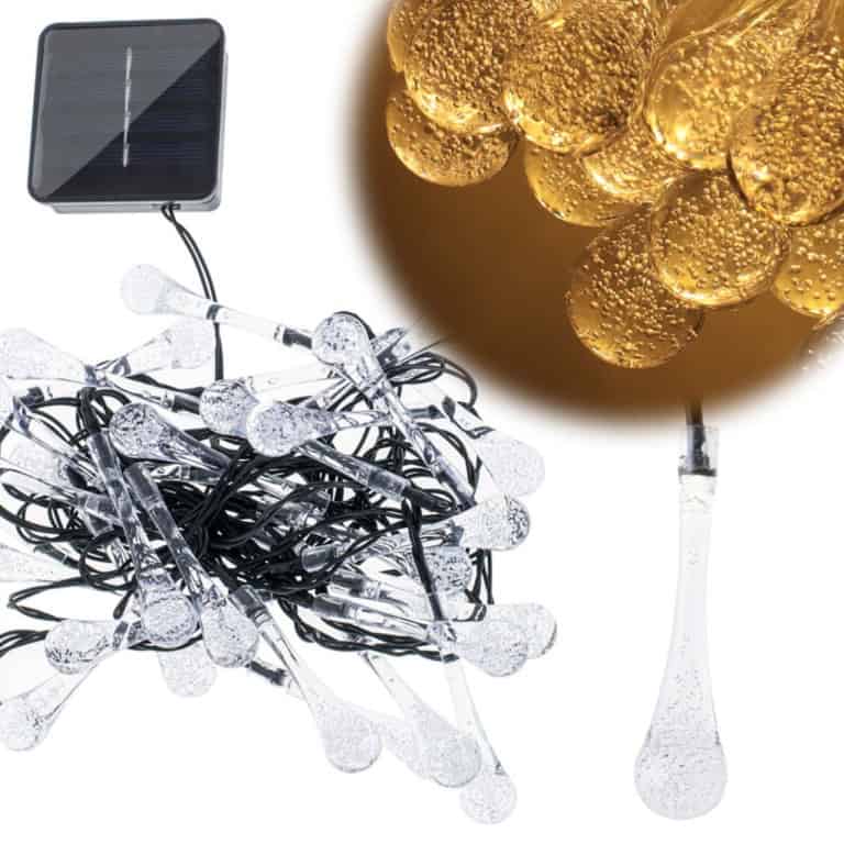 Lampki solarne ogrodowe łezki 6 Lampki solarne ogrodowe łezki 6