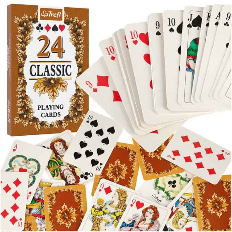 MUDUKO Trefl karty do gry Classic 24 szt. liście gra w Pana MUDUKO Trefl karty do gry Classic 24 szt. liście gra w Pana