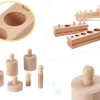 KX6295 Odważniki cylindry drewniane sorter montessori 2