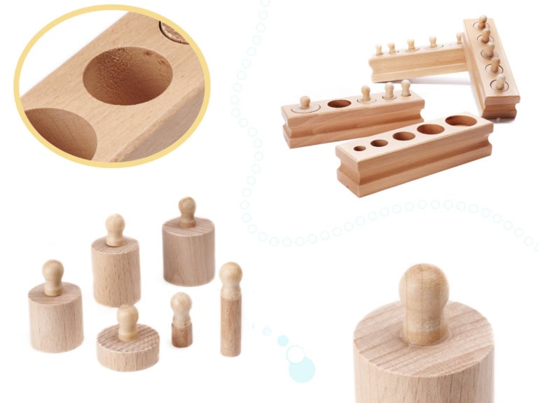 KX6295 Odważniki cylindry drewniane sorter montessori 2 KX6295 Odważniki cylindry drewniane sorter montessori 2