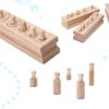 KX6295 Odważniki cylindry drewniane sorter montessori 4