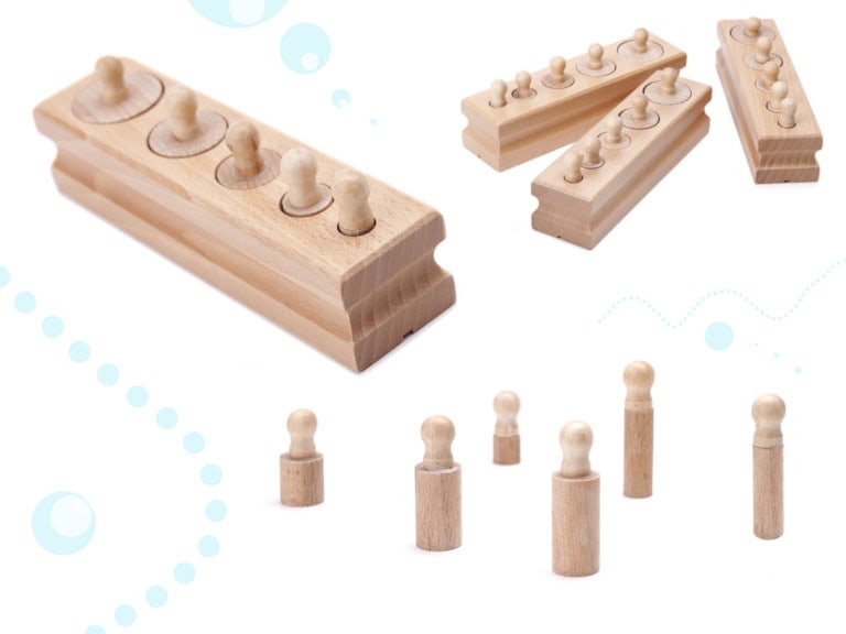 KX6295 Odważniki cylindry drewniane sorter montessori 4 KX6295 Odważniki cylindry drewniane sorter montessori 4