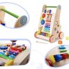 KX6495 Pchacz chodzik drewniany kostka edukacyjna 6w1 2