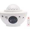 Projektor gwiazd rzutnik lampka nocna głośnik bluetooth biała
