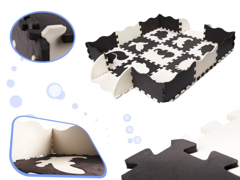 KX6270 Puzzle piankowe mata dla dzieci 25el. czarno-białe 2 KX6270 Puzzle piankowe mata dla dzieci 25el. czarno-białe 2