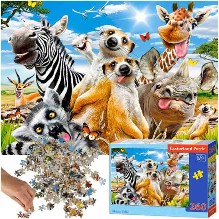 Puzzle układanka 260 elementów Afrykańskie zwierzęta 8+ CASTORLAND Puzzle układanka 260 elementów Afrykańskie zwierzęta 8+ CASTORLAND