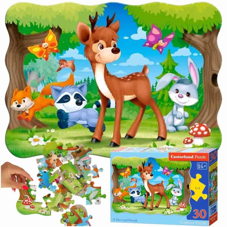 Puzzle układanka 30 elementów Leśne zwierzątka 4+ CASTORLAND Puzzle układanka 30 elementów Leśne zwierzątka 4+ CASTORLAND