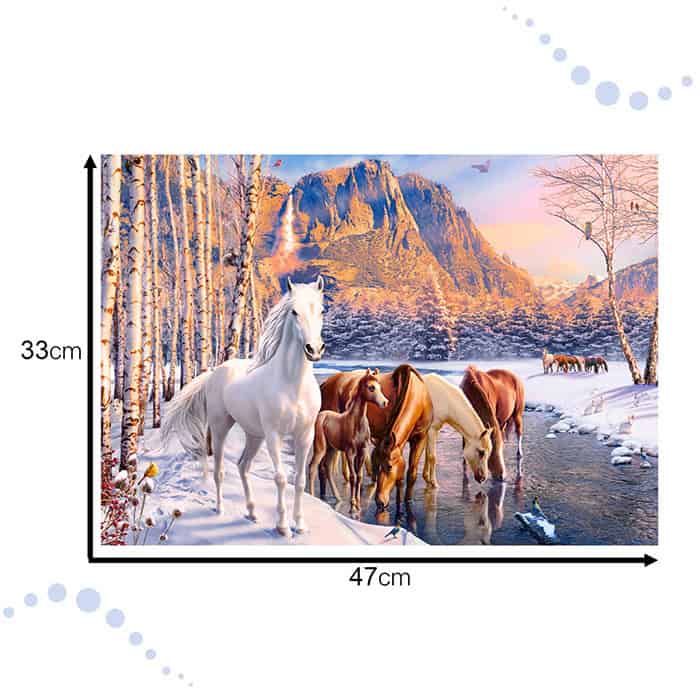 Puzzle-ukladanka-500-elementow-Konie-zimowy-krajobraz-9-CASTORLAND-5 Puzzle-ukladanka-500-elementow-Konie-zimowy-krajobraz-9-CASTORLAND-5