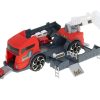 TIR-laweta-ciezarowka-samochod-transporter-naczepa-2w1-parking-resoraki-straz-pozarna-2-auta-czerwone-3