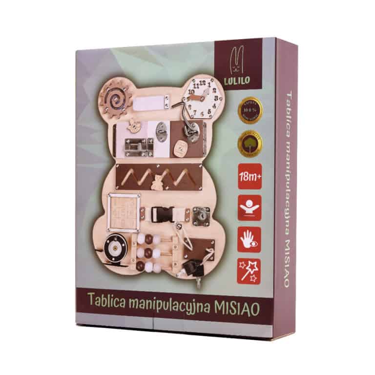 KX5372 LULILO Tablica manipulacyjna sensoryczna MISIAO 4 KX5372 LULILO Tablica manipulacyjna sensoryczna MISIAO 4