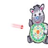 Tarcza-Dart-z-rzutkami-pilkami-na-rzep-zebra-4