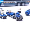 Ciężarówka TIR transporter + auta policja 5