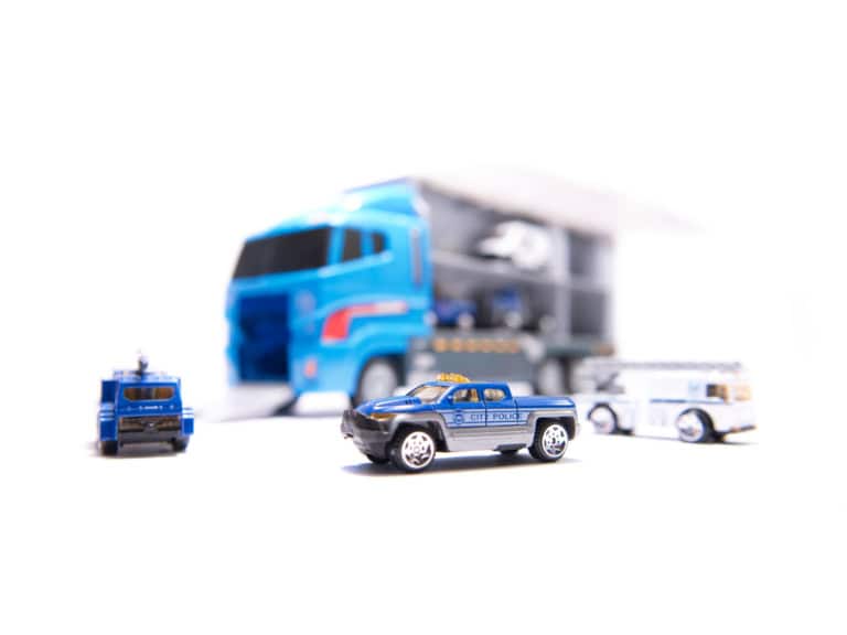 Ciężarówka TIR transporter + auta policja 6 Ciężarówka TIR transporter + auta policja 6