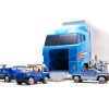 Ciężarówka TIR transporter + auta policja 7
