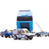 Ciężarówka TIR transporter + auta policja 8